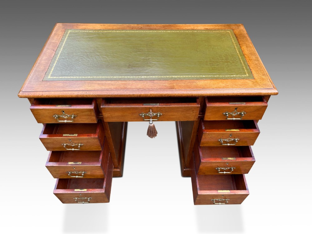 A Stunning Victorian Walnut Writing Desk  View V