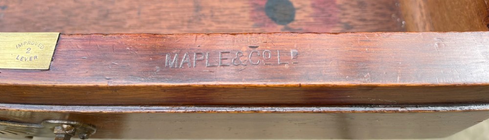 A Superior Quality Maple&Co Writing Desk  View V