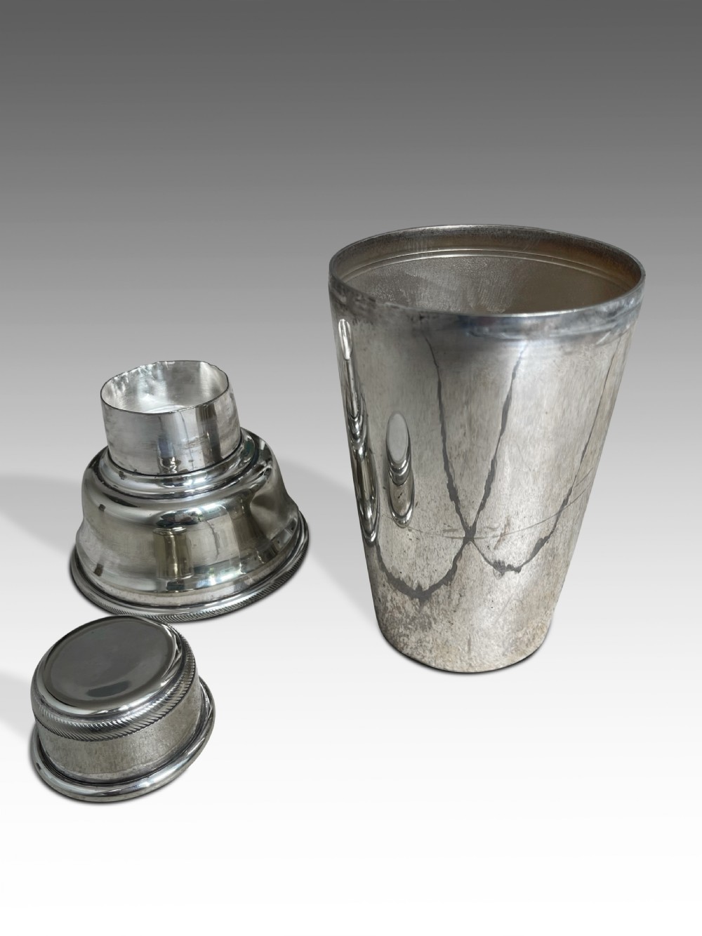 A Set of Edwardian Silver Plate Cocktail Shakers View III