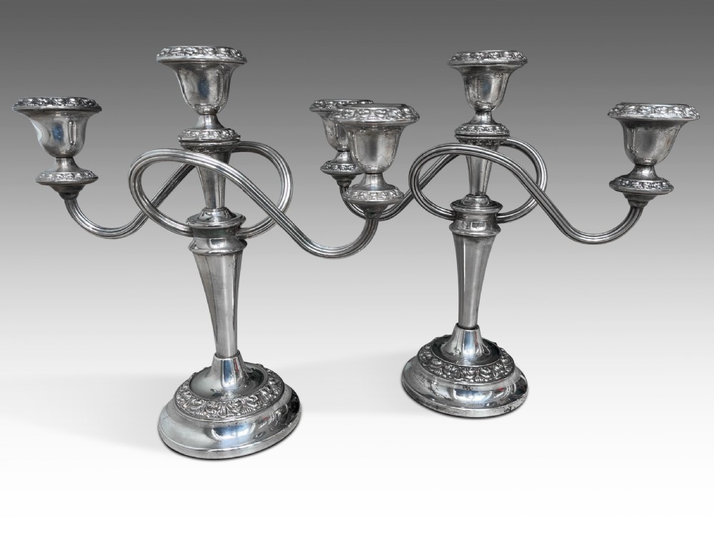 A Pair of Victorian Candelabras 