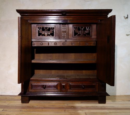 17TH CENTURY DUTCH CUPBOARD KAST - ADDITIONAL PHOTO 14