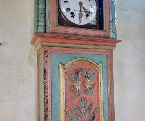 18TH CENTURY PAINTED PORTUGUESE LONGCASE CLOCK - ADDITIONAL PHOTO 9
