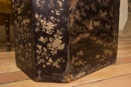18TH CENTURY CHINESE EXPORT MOTHER OF PEARL TEA CHEST - ADDITIONAL PHOTO 6