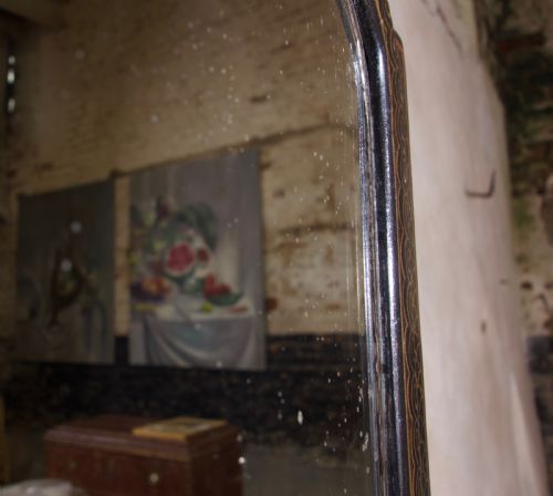 19TH CENTURY CHINESE EXPORT CHINOISERIE DRESSING TABLE MIRROR - ADDITIONAL PHOTO 3