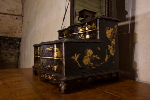 19TH CENTURY CHINESE EXPORT CHINOISERIE DRESSING TABLE MIRROR - ADDITIONAL PHOTO 10
