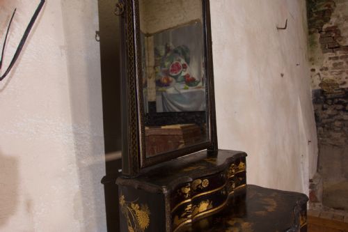19TH CENTURY CHINESE EXPORT CHINOISERIE DRESSING TABLE MIRROR - ADDITIONAL PHOTO 11