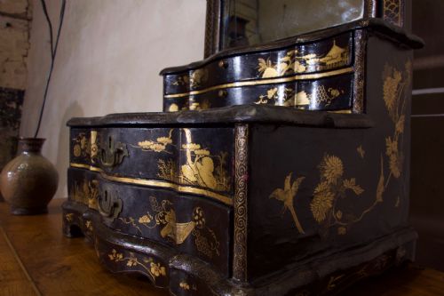 19TH CENTURY CHINESE EXPORT CHINOISERIE DRESSING TABLE MIRROR - ADDITIONAL PHOTO 16