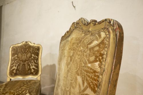 PAIR OF FRENCH LOUIS XV GILTWOOD SIDE CHAIRS - ADDITIONAL PHOTO 2