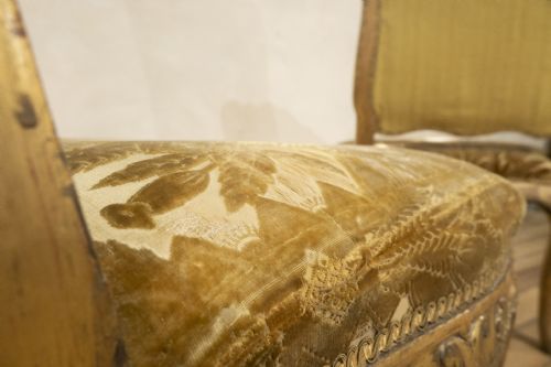 PAIR OF FRENCH LOUIS XV GILTWOOD SIDE CHAIRS - ADDITIONAL PHOTO 9