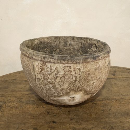 LARGE 18TH CENTURY SWEDISH BURL ROOT BOWL - ADDITIONAL PHOTO 2