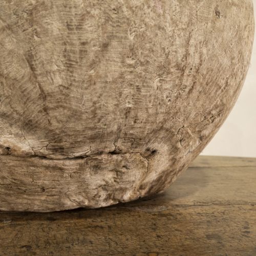 LARGE 18TH CENTURY SWEDISH BURL ROOT BOWL - ADDITIONAL PHOTO 6