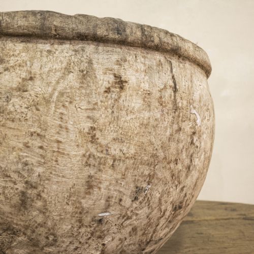LARGE 18TH CENTURY SWEDISH BURL ROOT BOWL - ADDITIONAL PHOTO 7