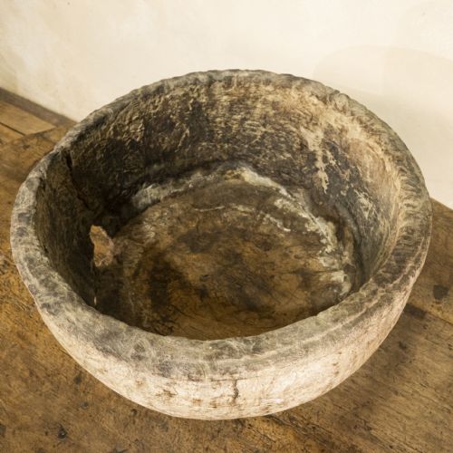 LARGE 18TH CENTURY SWEDISH BURL ROOT BOWL - ADDITIONAL PHOTO 8