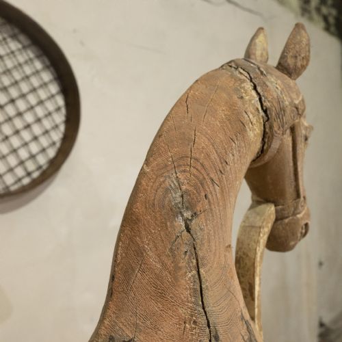 LARGE 19TH CENTURY SWEDISH HORSE PAINTED - ADDITIONAL PHOTO 2