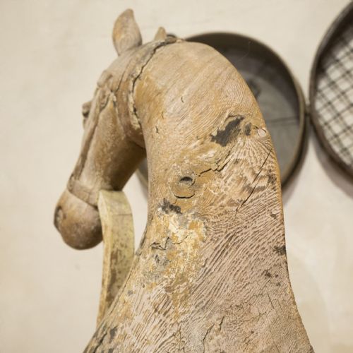 LARGE 19TH CENTURY SWEDISH HORSE PAINTED - ADDITIONAL PHOTO 3