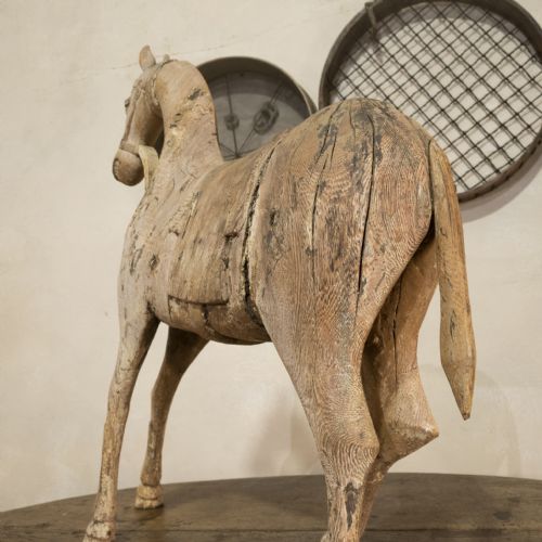 LARGE 19TH CENTURY SWEDISH HORSE PAINTED - ADDITIONAL PHOTO 5