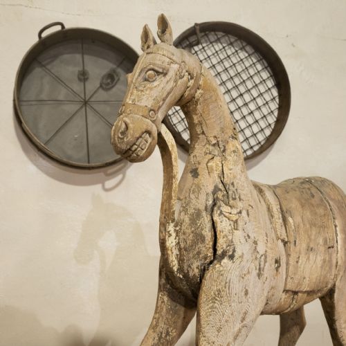 LARGE 19TH CENTURY SWEDISH HORSE PAINTED - ADDITIONAL PHOTO 6