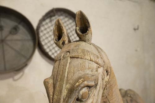 LARGE 19TH CENTURY SWEDISH HORSE PAINTED - ADDITIONAL PHOTO 8