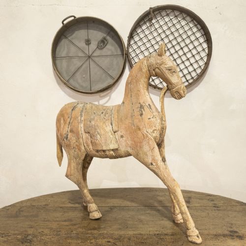 large 19th century swedish horse painted - CATEGORY: ANTIQUE MISCELLANEOUS - DATED 19TH CENTURY