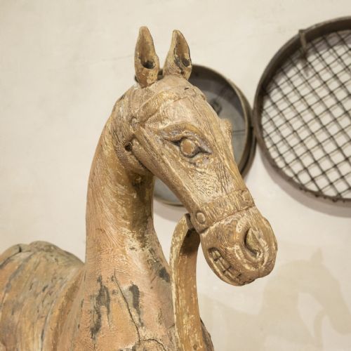 LARGE 19TH CENTURY SWEDISH HORSE PAINTED - ADDITIONAL PHOTO 11