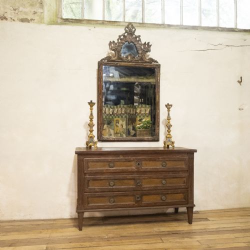 A LOUIS XVI PERIOD ORIGINAL PAINTED COMMODE CHEST OF DRAWERS - ADDITIONAL PHOTO 13