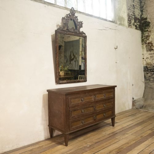 A LOUIS XVI PERIOD ORIGINAL PAINTED COMMODE CHEST OF DRAWERS - ADDITIONAL PHOTO 9