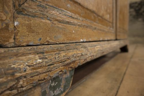 18TH CENTURY DUTCH DRY SCRAPED GLAZED VITRINE CABINET - ADDITIONAL PHOTO 10
