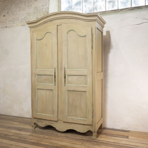 A MID 19TH CENTURY ITALIAN PAINTED WALNUT ARMOIRE WARDROBE - ADDITIONAL PHOTO 4
