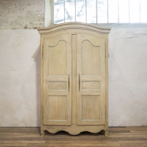 a mid 19th century italian painted walnut armoire wardrobe - CATEGORY: ANTIQUE WARDROBES - DATED 19TH CENTURY