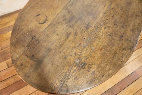 AN 18TH CENTURY OVAL SWEDISH BOCKBOARD TABLE WALNUT - ADDITIONAL PHOTO 5
