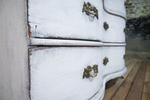 19TH CENTURY GERMAN ROCOCO SERPENTINE PAINTED COMMODE - ADDITIONAL PHOTO 13