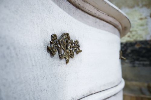 19TH CENTURY GERMAN ROCOCO SERPENTINE PAINTED COMMODE - ADDITIONAL PHOTO 14