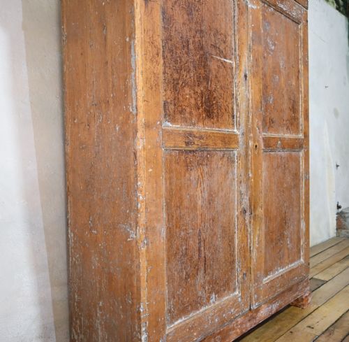 19TH CENTURY SWEDISH PAINTED ARMOIRE CUPBOARD - ADDITIONAL PHOTO 3