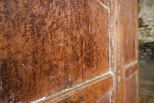 19TH CENTURY SWEDISH PAINTED ARMOIRE CUPBOARD - ADDITIONAL PHOTO 4