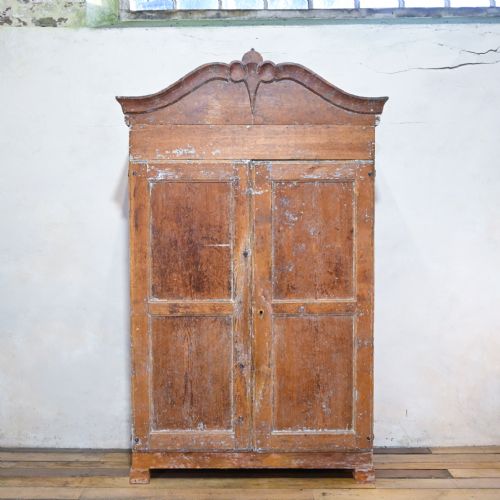 19TH CENTURY SWEDISH PAINTED ARMOIRE CUPBOARD - ADDITIONAL PHOTO 7