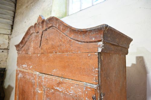 19TH CENTURY SWEDISH PAINTED ARMOIRE CUPBOARD - ADDITIONAL PHOTO 11