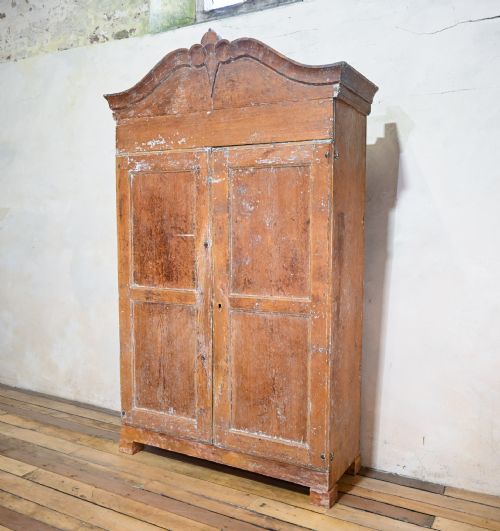 19TH CENTURY SWEDISH PAINTED ARMOIRE CUPBOARD - ADDITIONAL PHOTO 13