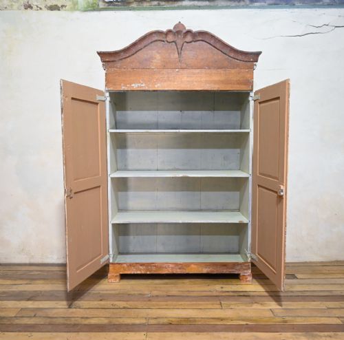 19TH CENTURY SWEDISH PAINTED ARMOIRE CUPBOARD - ADDITIONAL PHOTO 16
