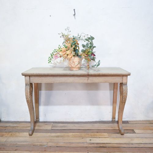 A 19TH CENTURY REGENCY BLEACHED OAK CONSOLE TABLE - ADDITIONAL PHOTO 12