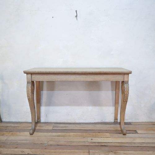 A 19TH CENTURY REGENCY BLEACHED OAK CONSOLE TABLE - ADDITIONAL PHOTO 13