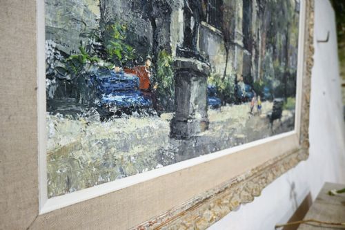 20TH CENTURY OIL ON CANVAS PAINTING CONSTANTIN KLUGE - ADDITIONAL PHOTO 4