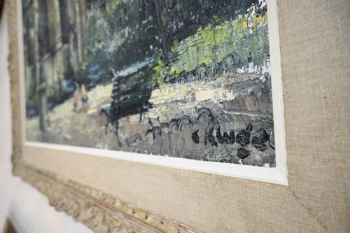 20TH CENTURY OIL ON CANVAS PAINTING CONSTANTIN KLUGE - ADDITIONAL PHOTO 8