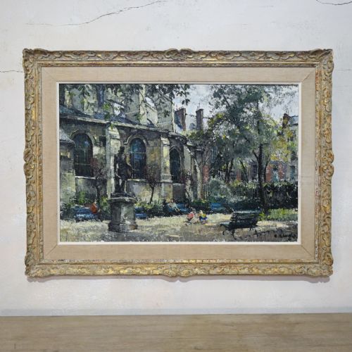20th century oil on canvas painting constantin kluge - CATEGORY: ANTIQUE ART - DATED 1950