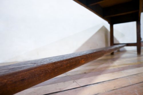 LONG 19TH CENTURY FRENCH OAK FARMHOUSE TABLE - ADDITIONAL PHOTO 8