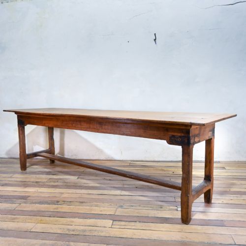 long 19th century french oak farmhouse table - CATEGORY: ANTIQUE TABLES - DATED 19TH CENTURY