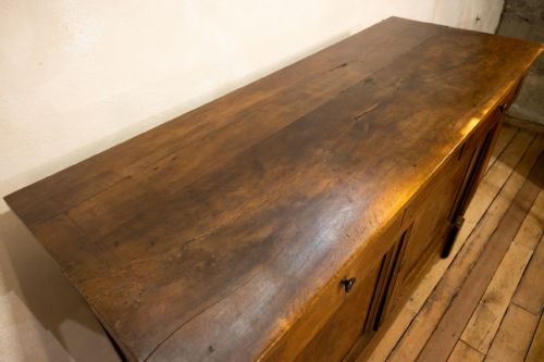 A SUPERB 18TH CENTURY FRENCH EMPIRE WALNUT DRESSER - ADDITIONAL PHOTO 16