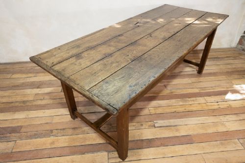 A WELSH OAK COUNTRY FARMHOUSE TABLE REFECTORY - ADDITIONAL PHOTO 4