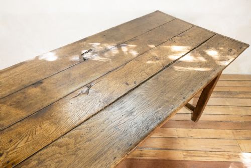 A WELSH OAK COUNTRY FARMHOUSE TABLE REFECTORY - ADDITIONAL PHOTO 8