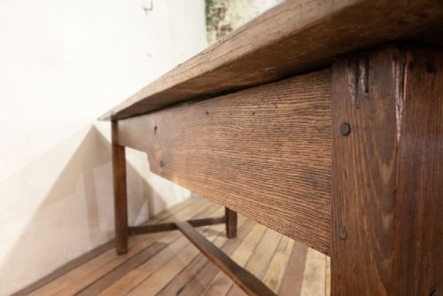 A WELSH OAK COUNTRY FARMHOUSE TABLE REFECTORY - ADDITIONAL PHOTO 12