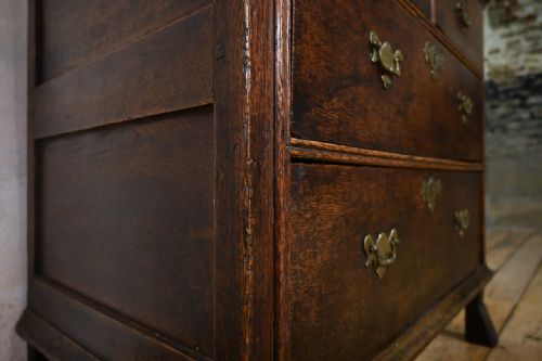 17TH CENTURY WILLIAM AND MARY OAK CHILD'S SMALL CHEST OF DRAWERS - ADDITIONAL PHOTO 4